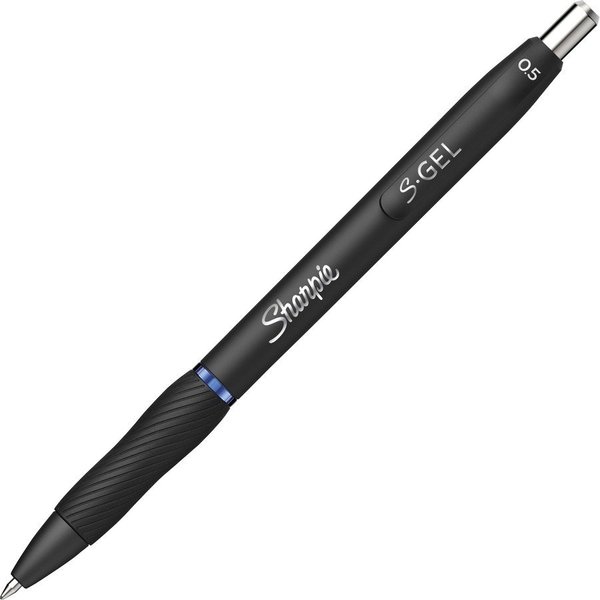 Sharpie Gel Pen, 0.5mm Point, 3/10"Wx3/10"Lx7"H, 12/DZ, Blue PK SAN2096146